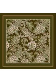 Neck Scarf Magnetic Pearl Khaki Paisley