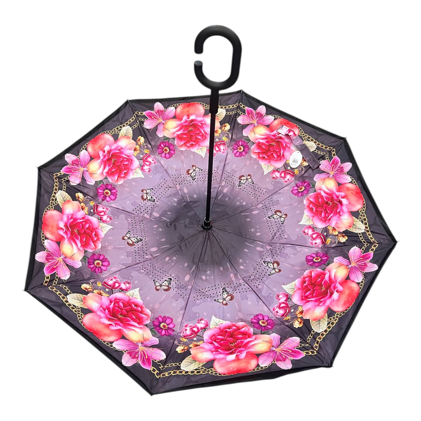 Upside Down Umbrella Flowers & Butterflies