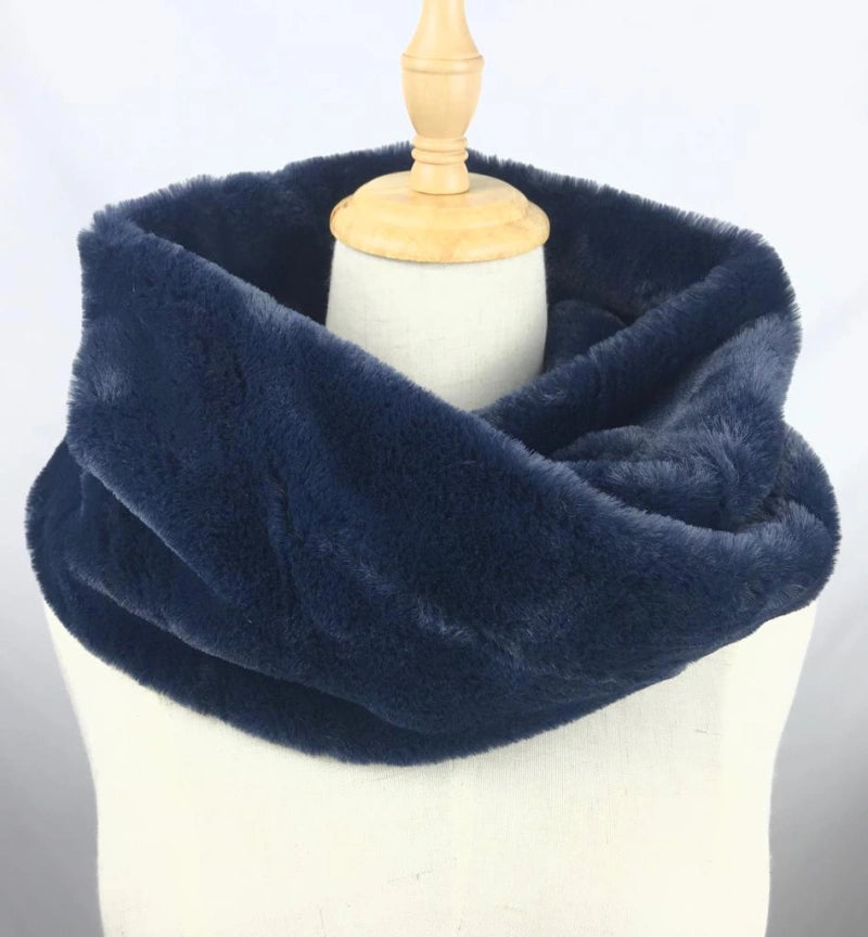 Faux Fur Snood Neck Scarf (4 Colours)