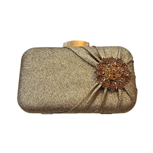 Gold Shimmer Box Clutch