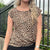 Leopard Print Top with Frill Sleeve