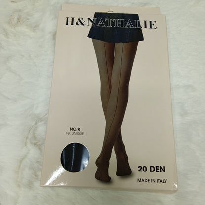 Black Back Seamed Tights