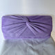 Lilac Suedette Clutch Bag