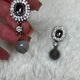 Vintage Collection Grey & Clear Drop Earrings