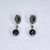 Vintage Collection Black & Grey Crystal Drop Earrings