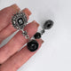 Vintage Collection Black & Grey Crystal Drop Earrings