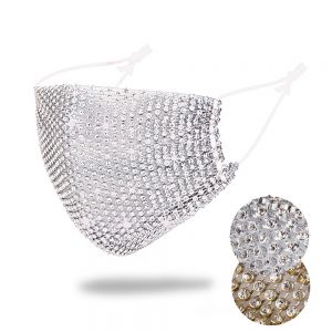 Diamonte Mesh Face Mask